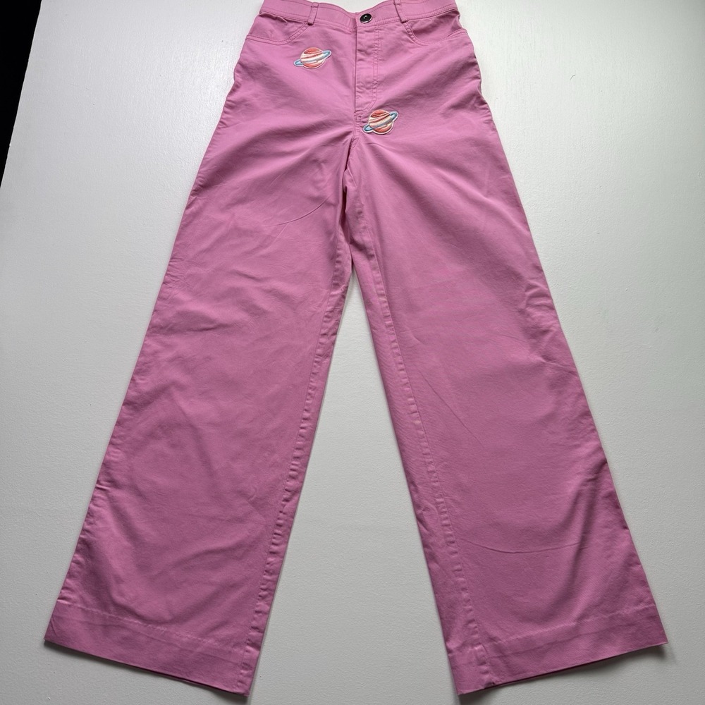 Zara‎ Pink Pants Size 26 Women's Jeans Pants Wide Leg Universe